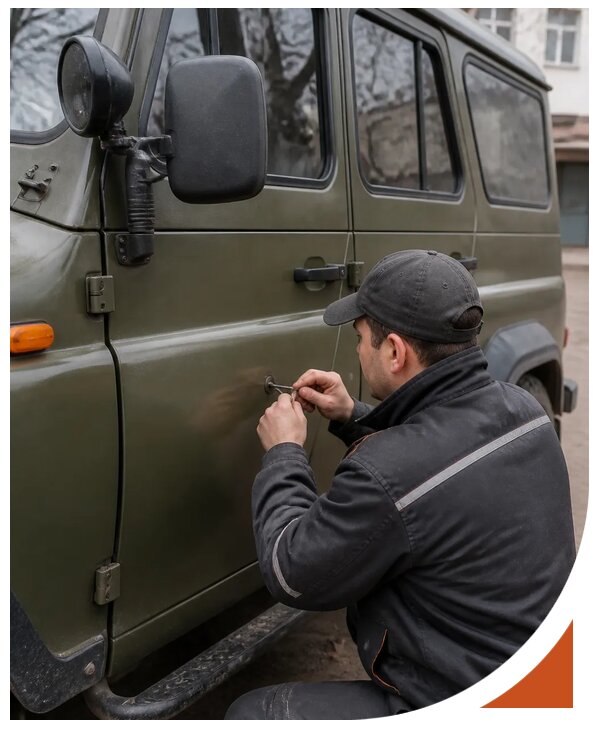 Профессиональное вскрытие автомобиля УАЗ без повреждений в Кореновске